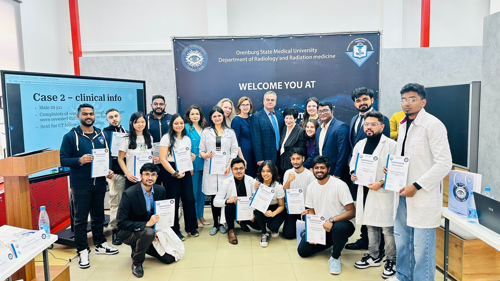 Indian medical students at Orenburg State Medical University, Russia